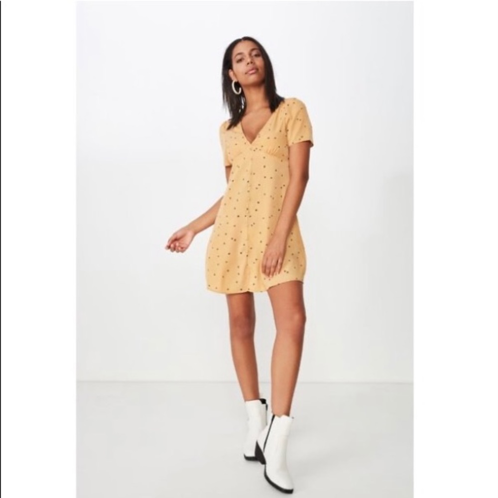 Woven Dotti Mini Dress
